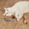 Pet supplies manufacturer's simulation plush mouse doll set, feather mouse, scratch-resistant and biting, teething cat toy Application Scenario